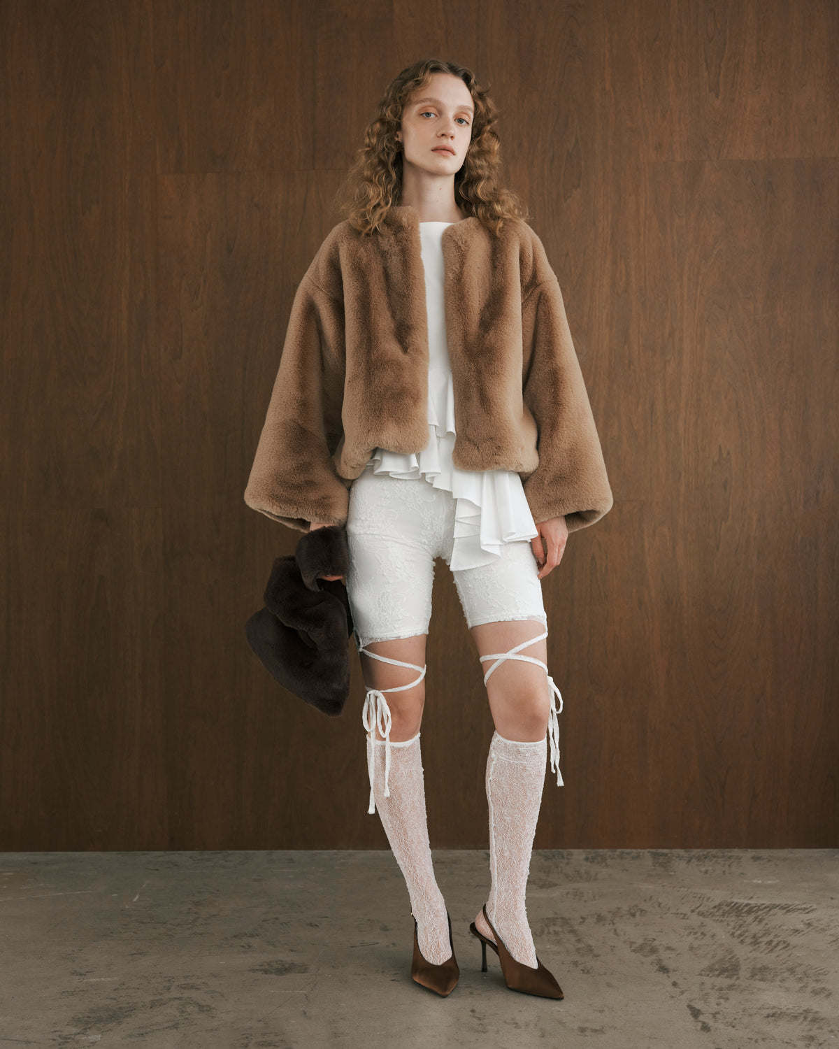 Faux Fur Short Coat – em